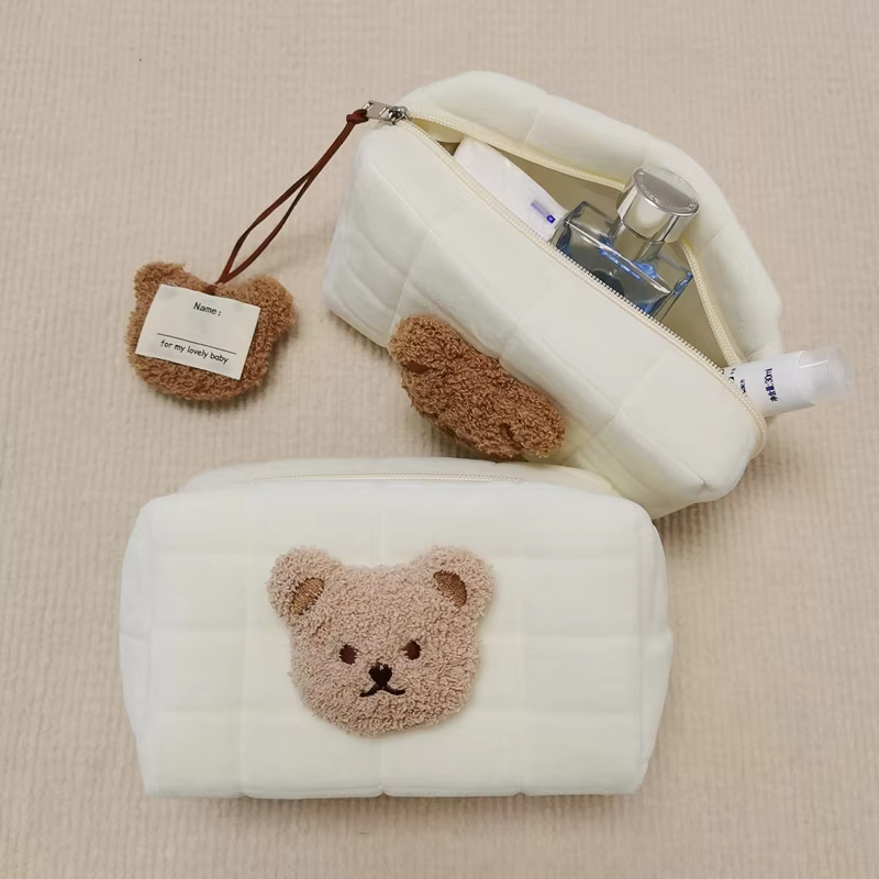 Bolsa de aseo para bebé con oso – Organizador reversible