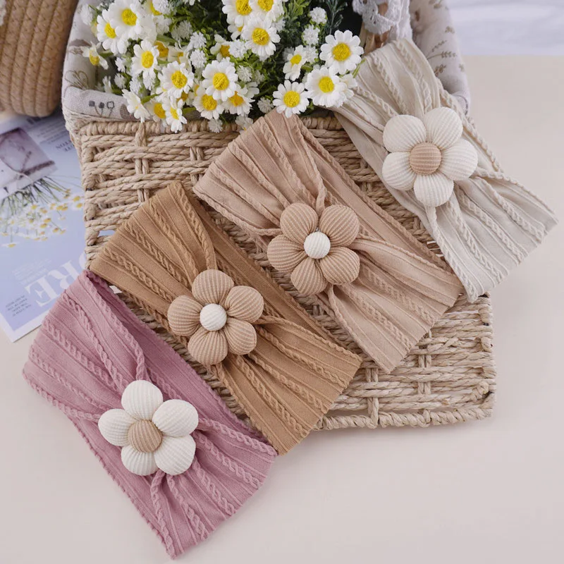 Diadema elástica floral para bebé – Suave cómoda - imagen 2