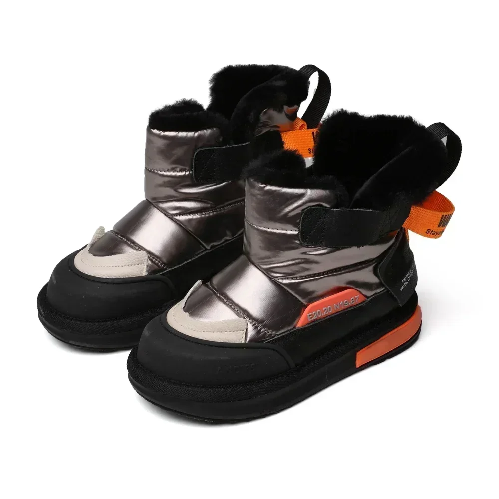 Botas nieve infantiles impermeables – Forro polar suela antideslizante - imagen 4