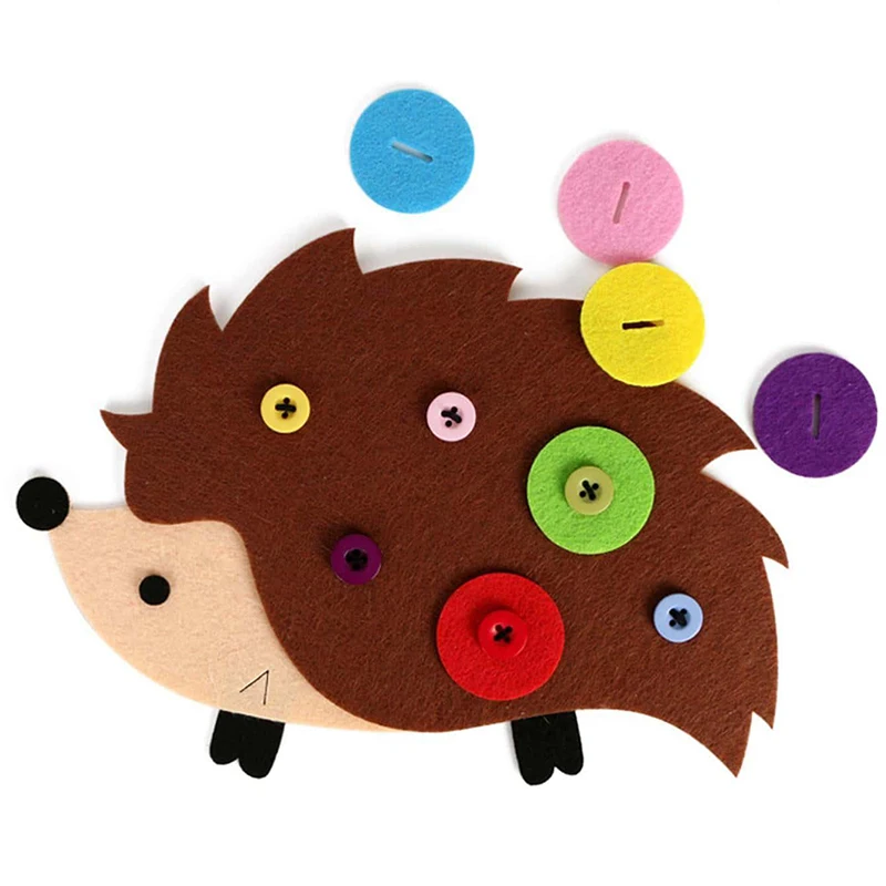 Rompecabezas de fieltro artesanal educativo con animales para niños - imagen 4