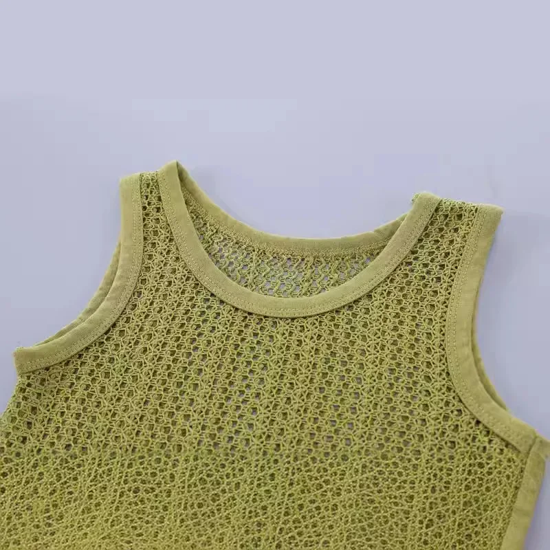 Conjunto de verano chaleco y pantalón corto infantil deportivo - imagen 3