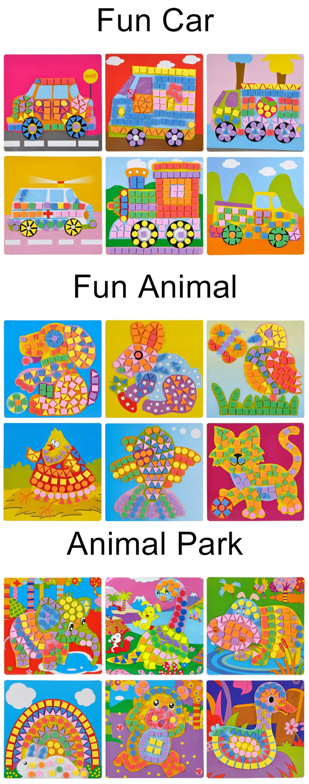 Set de pegatinas decorativas para manualidades