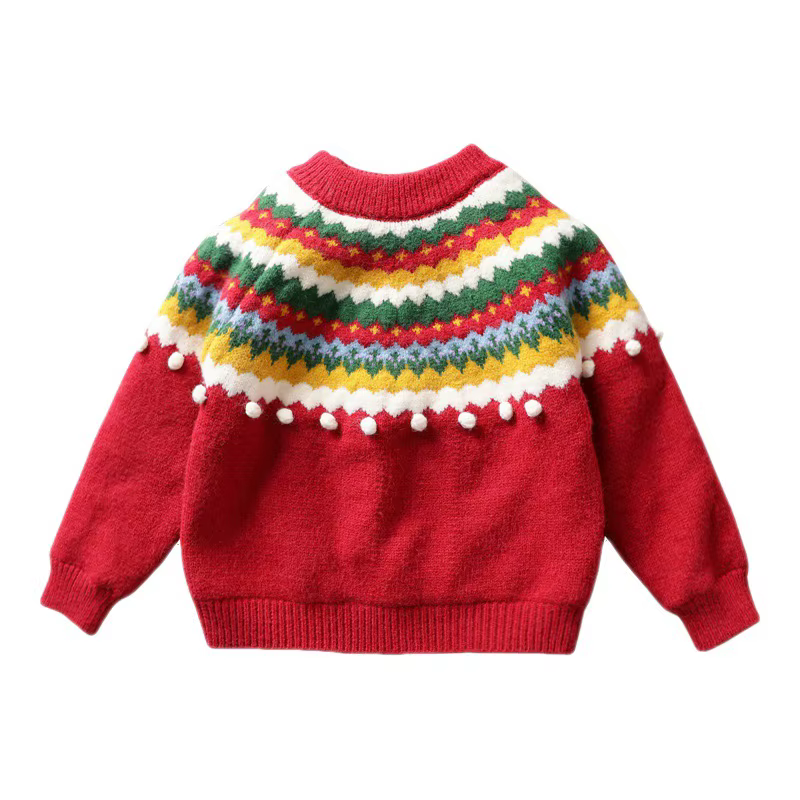 Jersey acolchado navideño de invierno infantil, cálido y suelto - imagen 4