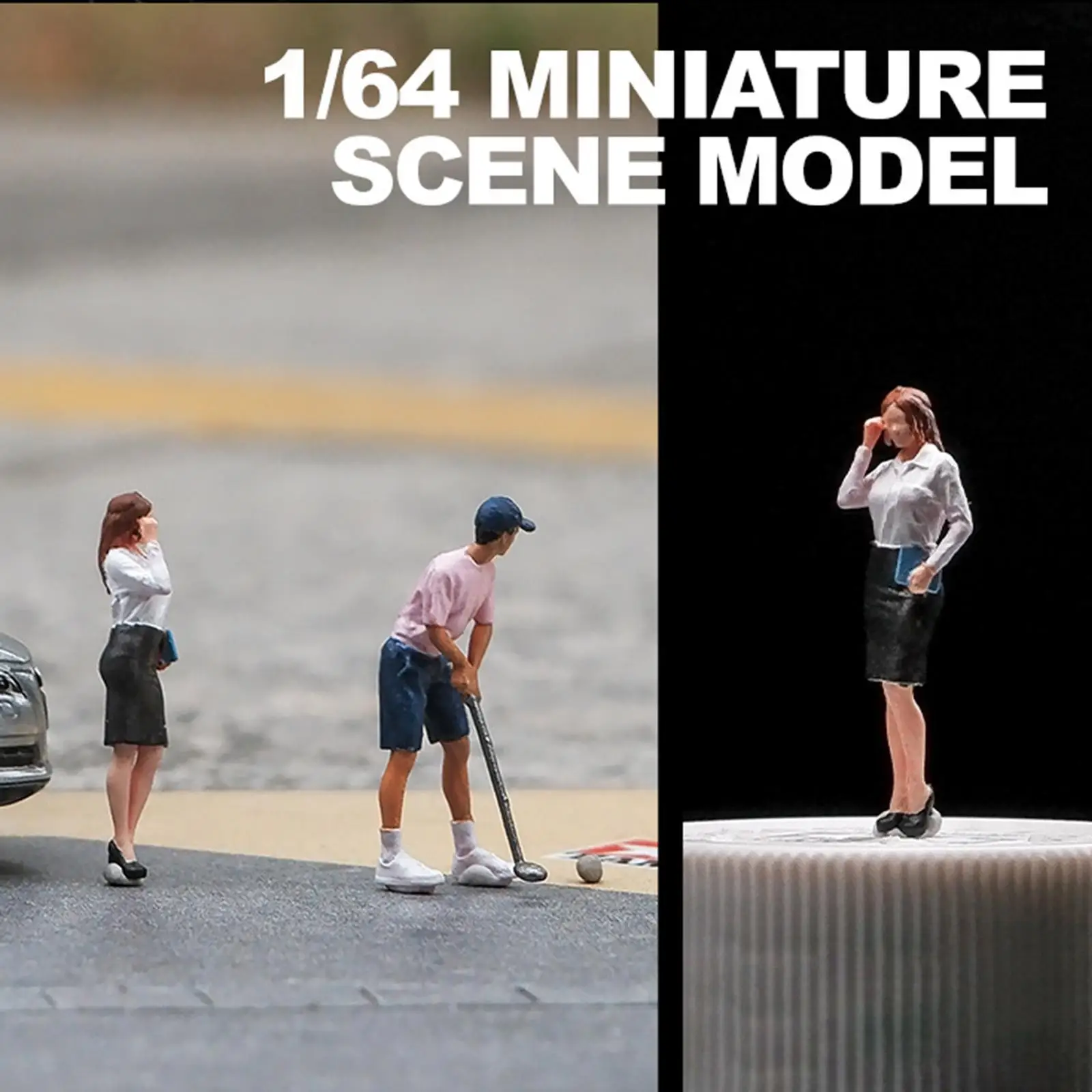 Microfigura coleccionable de paisaje con personas pequeñas - imagen 4
