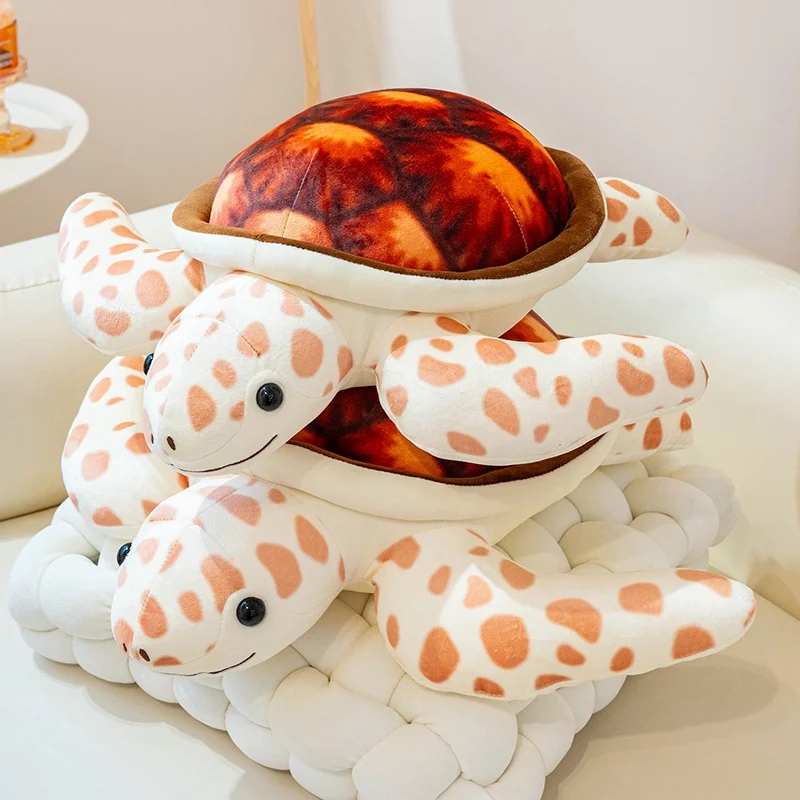 Tortuga de peluche suave en algodón, almohada decorativa infantil - imagen 5