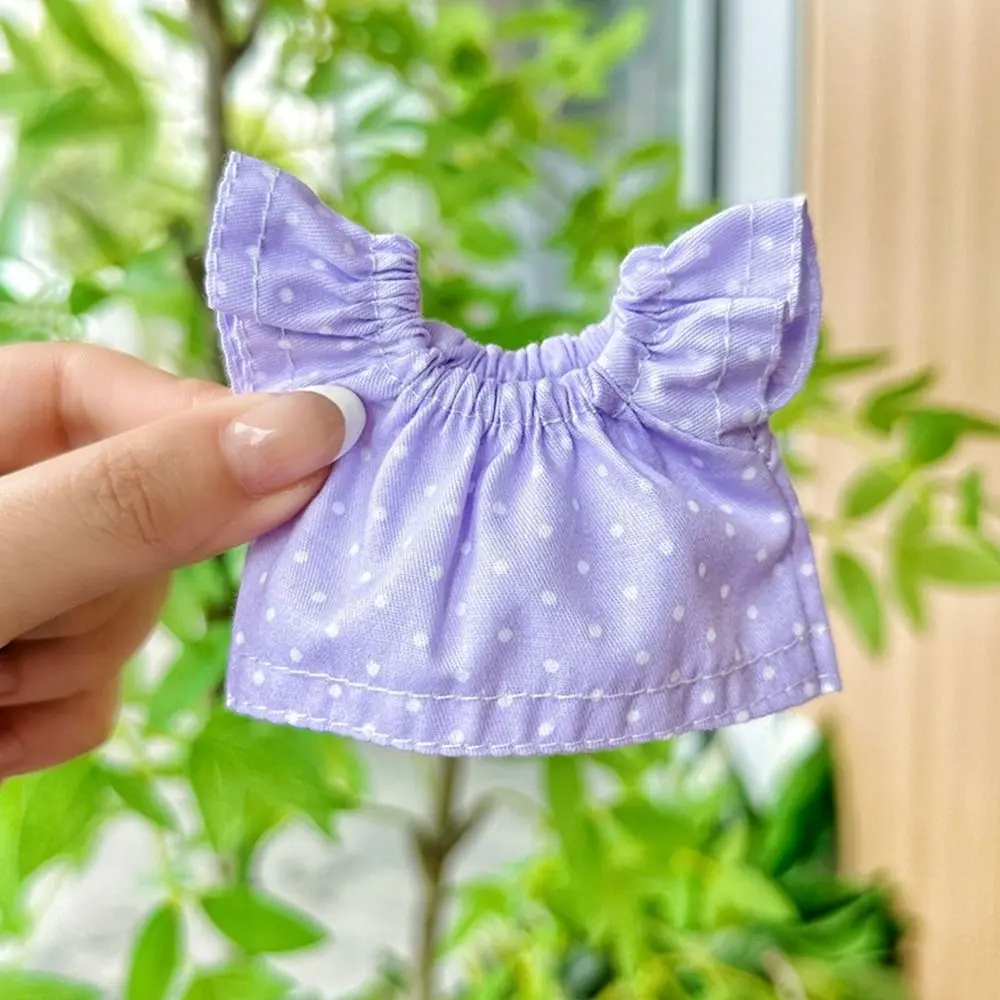 Vestido vaquero algodón para muñecas, estampado de puntos - imagen 4
