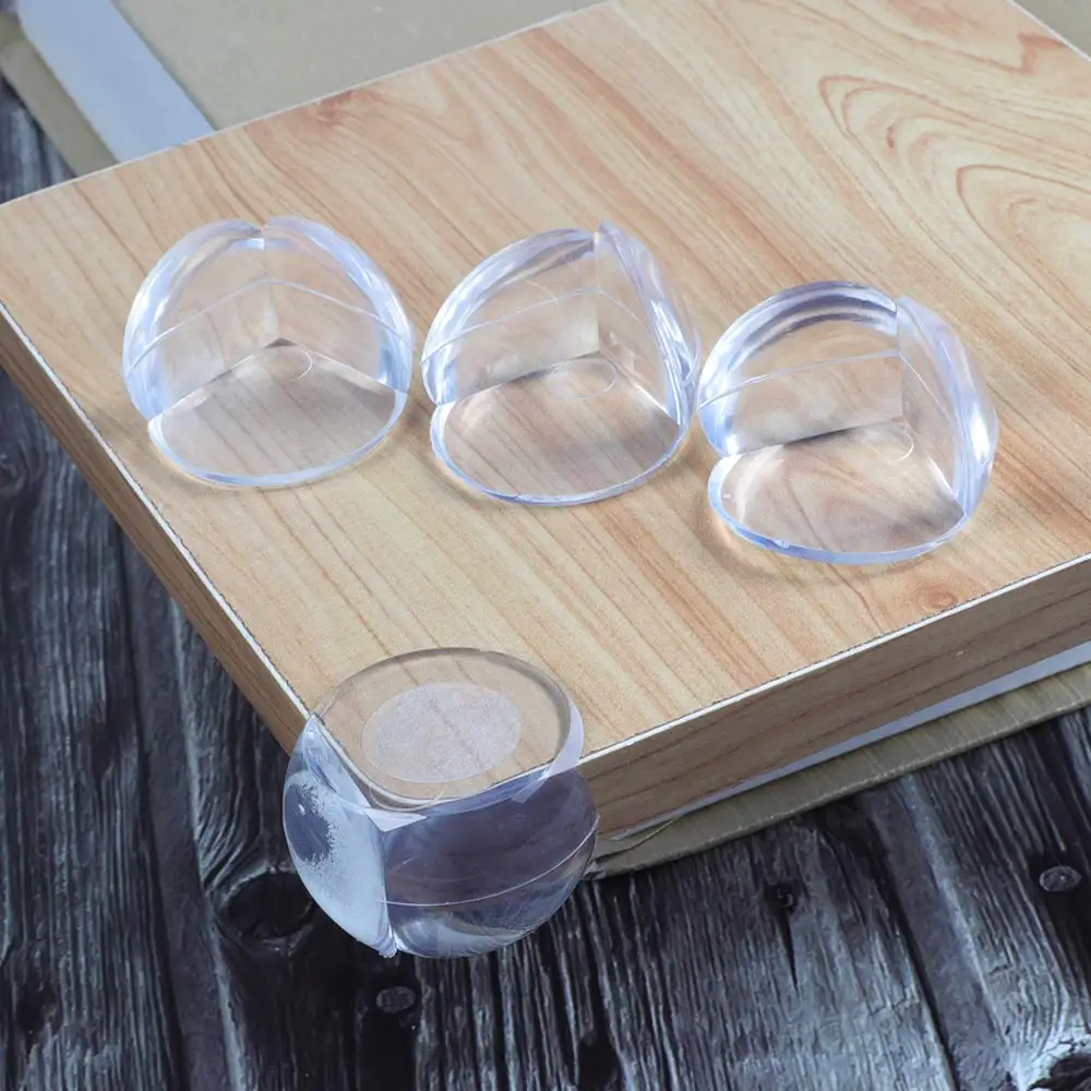 Protectores esquinas de mesa de silicona transparentes anticolisión