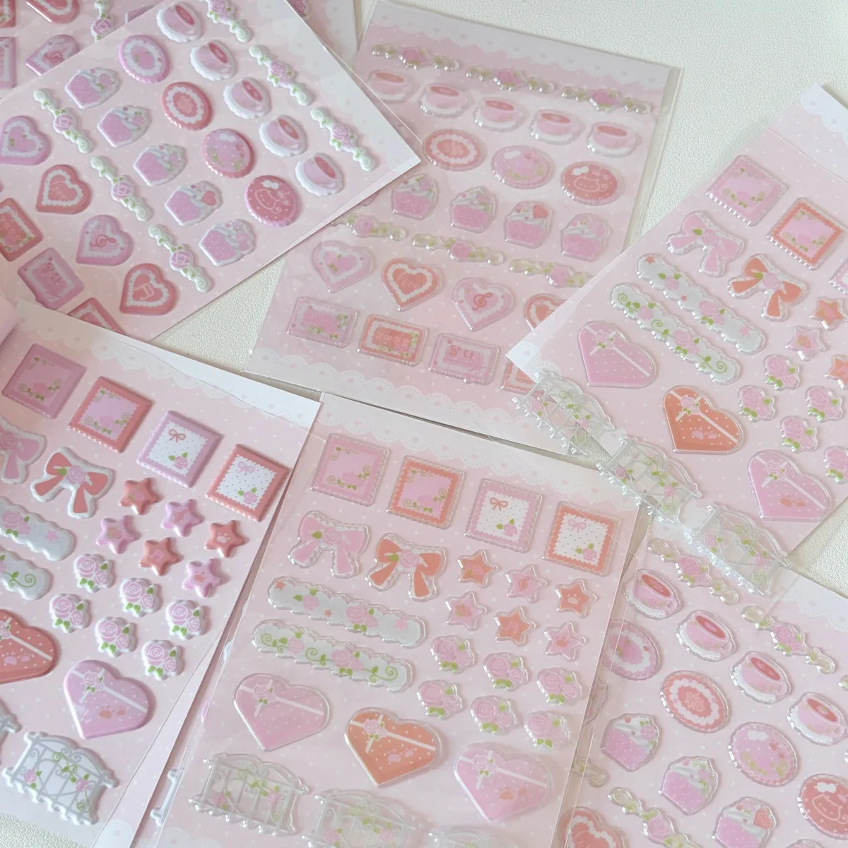 Pegatinas de espuma con corazones y lazos para álbumes y recortes - imagen 4