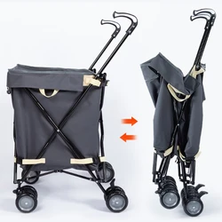 Carrito camping plegable con ruedas 360° resistente