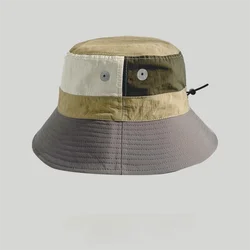 Sombrero de pescador anti-UV plegable ligero para verano con parches