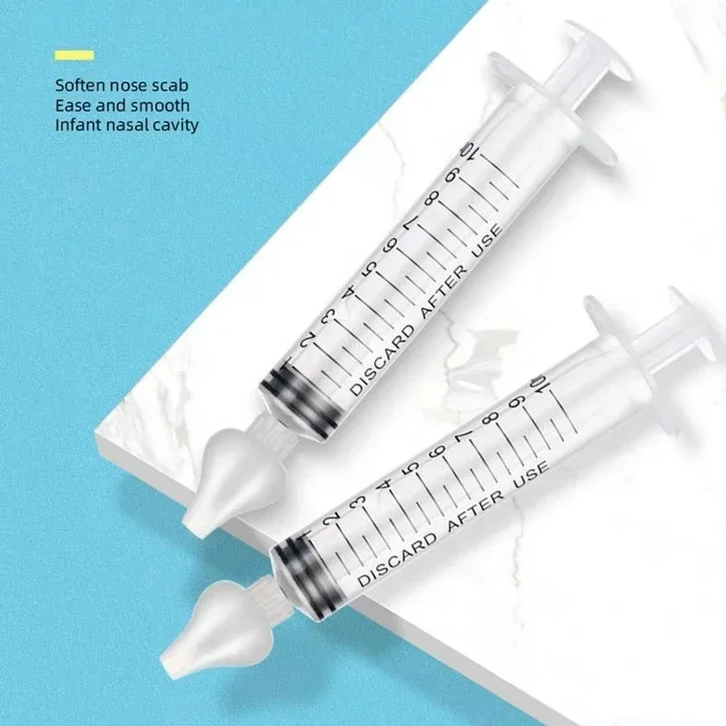 Limpiador nasal para bebé con jeringa y arandela – Aspirador suave