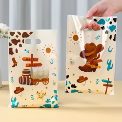 Bolsa regalo colgante vaquera para cumpleaños infantil