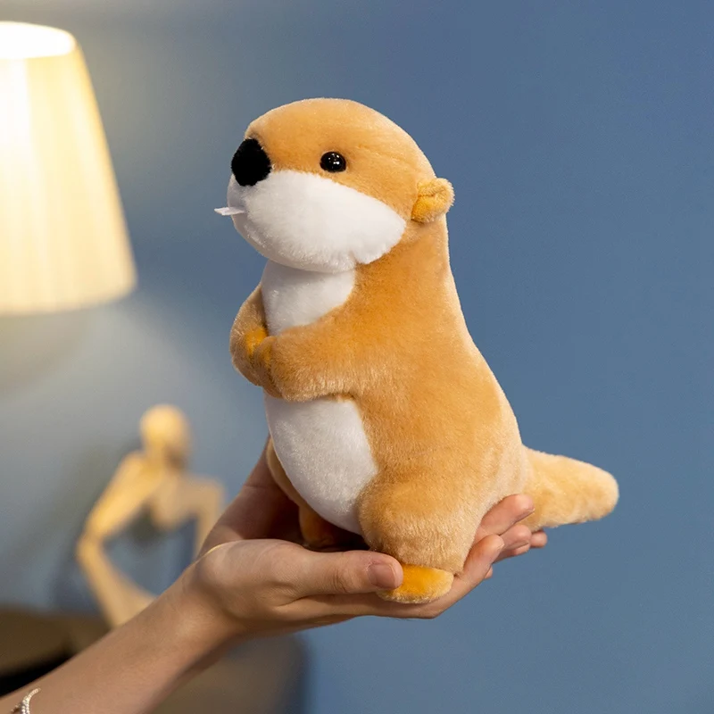 Peluche nutria suave para máquina de garras, regalo infantil adorable