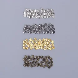 Botones de metal en miniatura para muñecas - hechos a mano, 3-5 mm