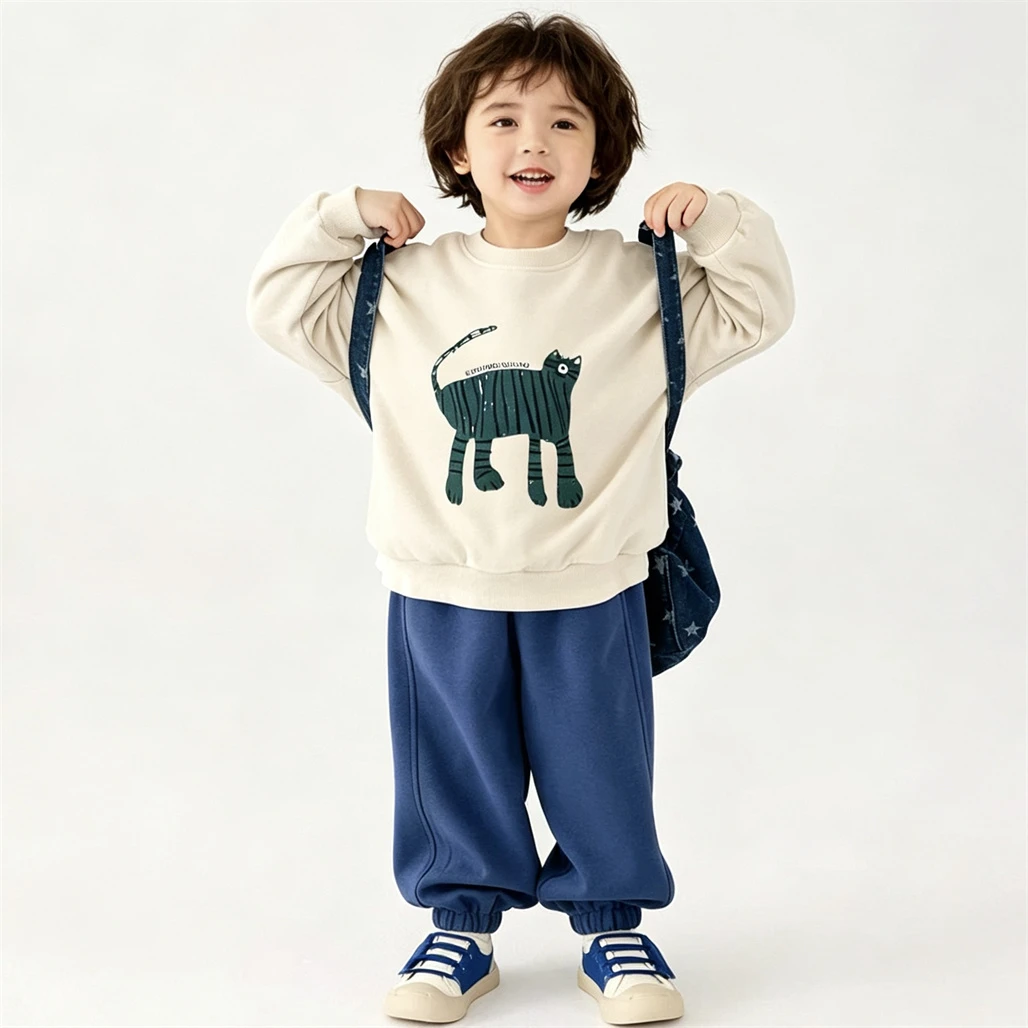Sudadera bebé con capucha estampado de otoño – manga larga - imagen 2