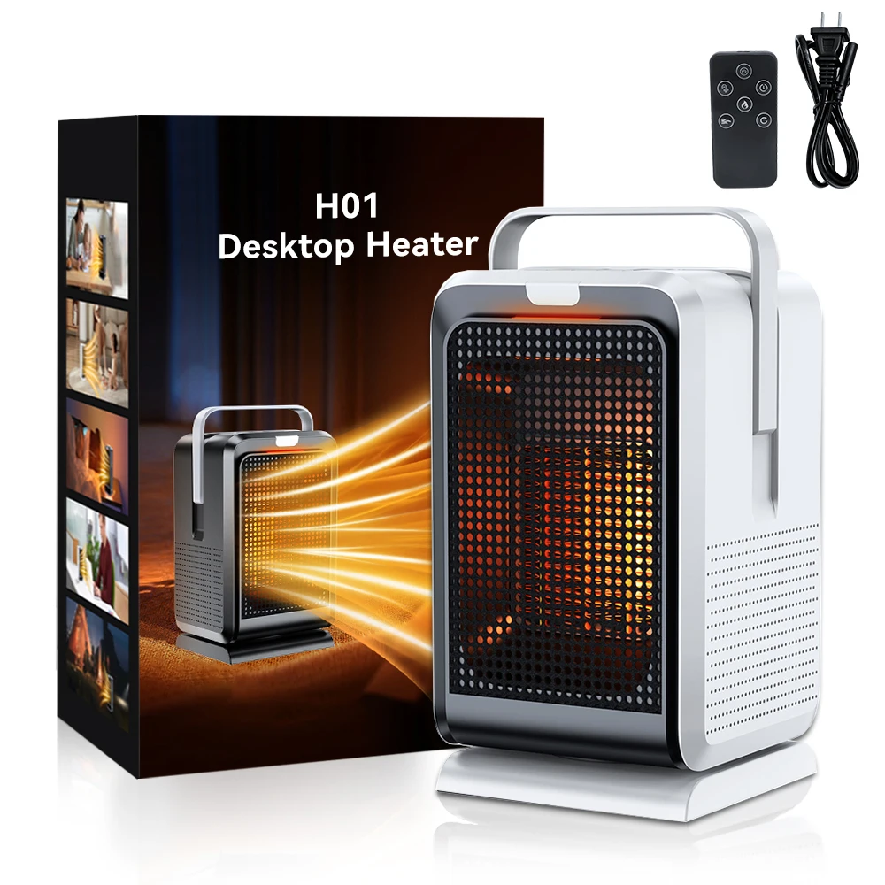 Calefactor portátil PTC con control remoto – Calor y frío rápido - imagen 4