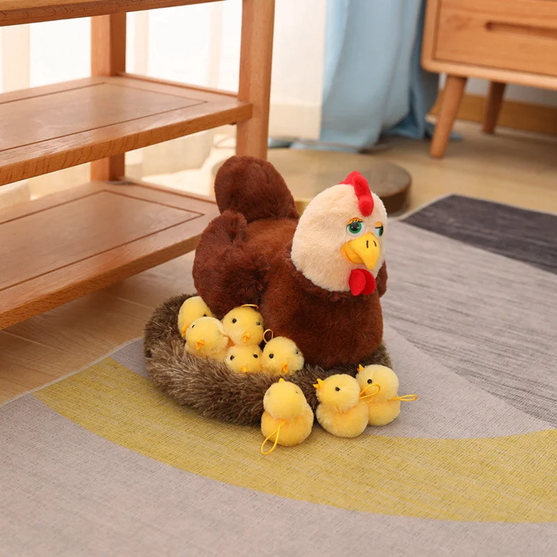 Peluche cisne familiar realista con nido, regalo reconfortante - imagen 5