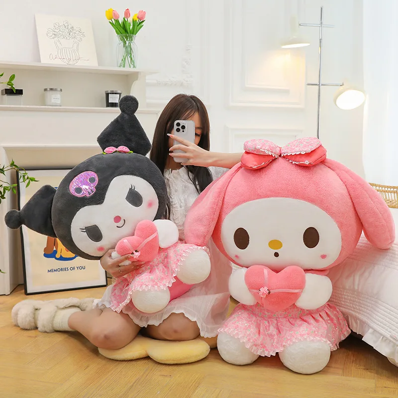 Peluche Hello Kitty Sanrio suave tipo cojín tierno
