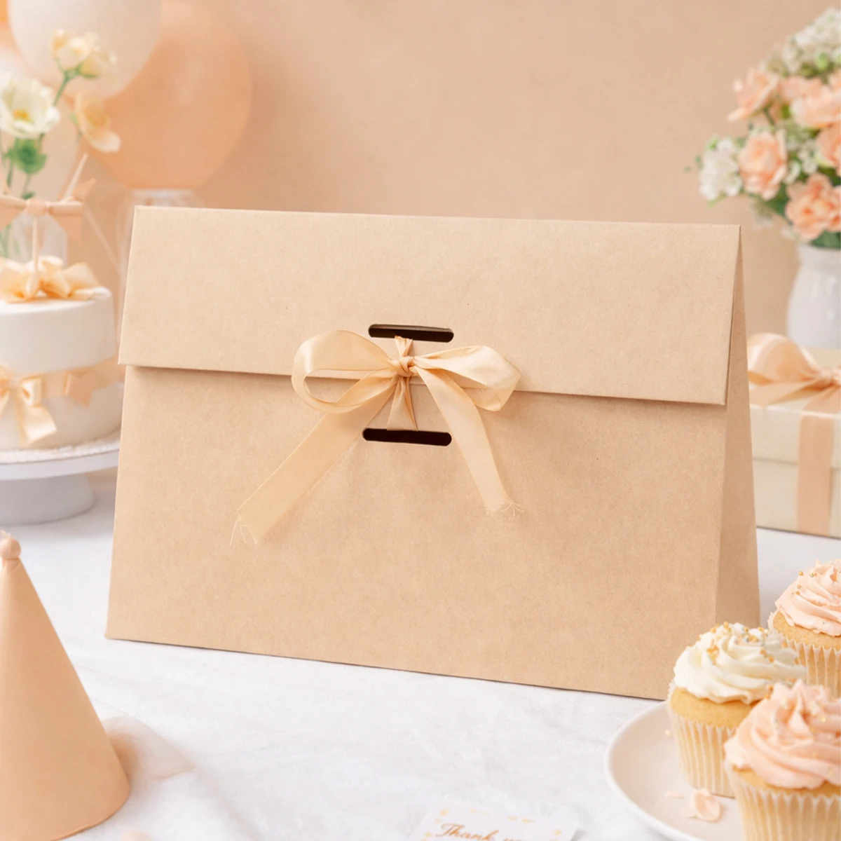 Bolsas de regalo para bautizo de color claro decorativas