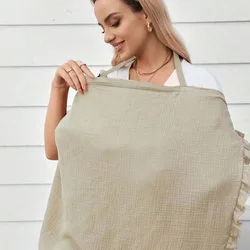 Funda de lactancia anti-peek en gasa algodón para recién nacido