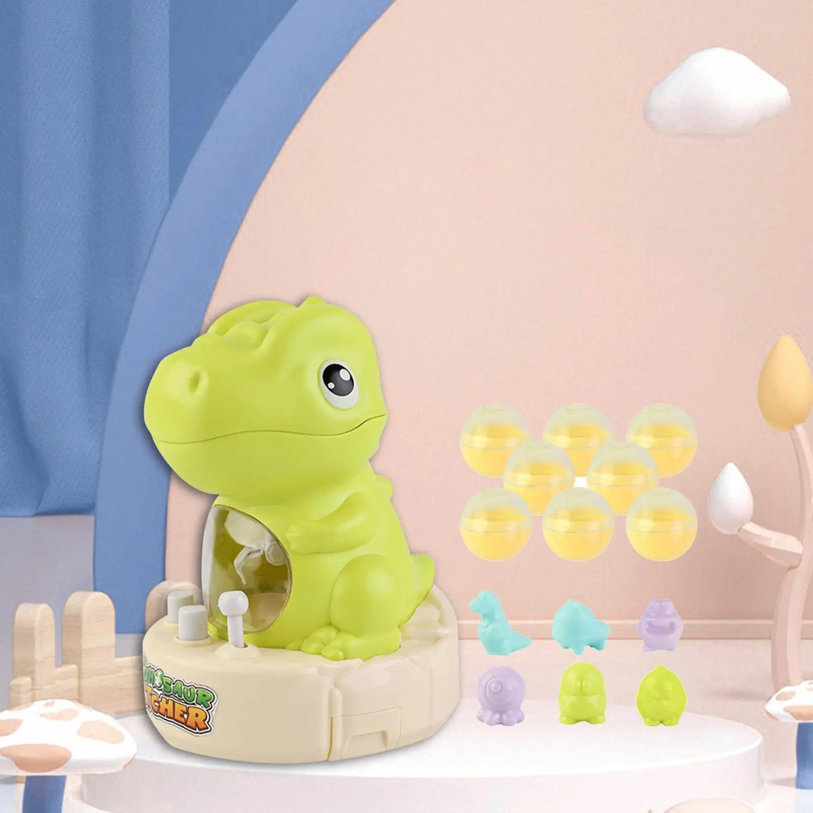 Máquina de premios infantil con mini juego interactivo de tapa