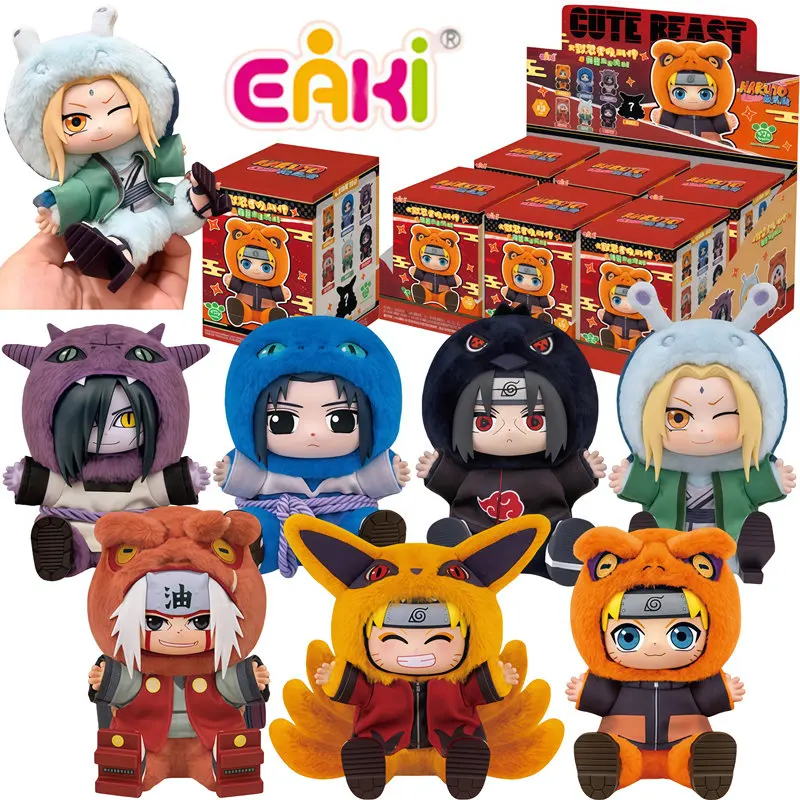EAKI figura de peluche Naruto y Sasuke anime, caja sorpresa regalo - imagen 2