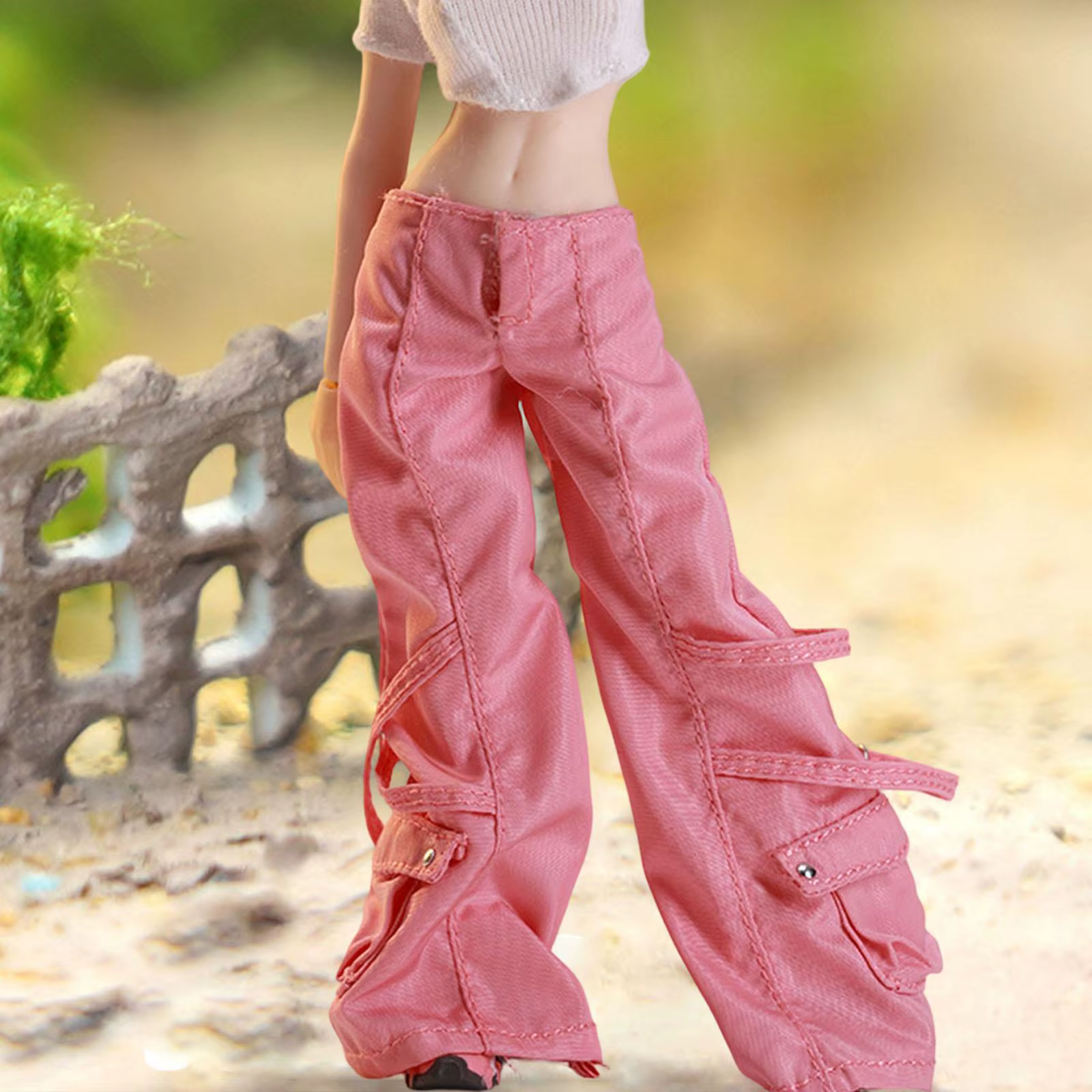 Pantalones cargo miniatura para figuras de acción – estilo casual - imagen 5