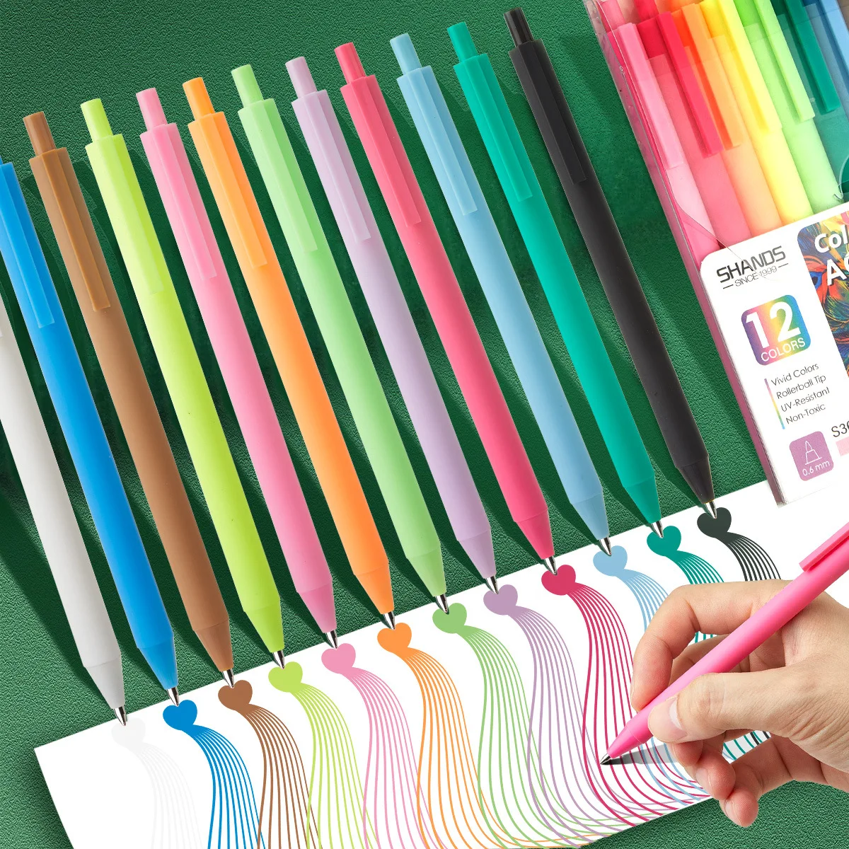 Bolígrafos de gel retráctiles de punta fina para manualidades - imagen 2