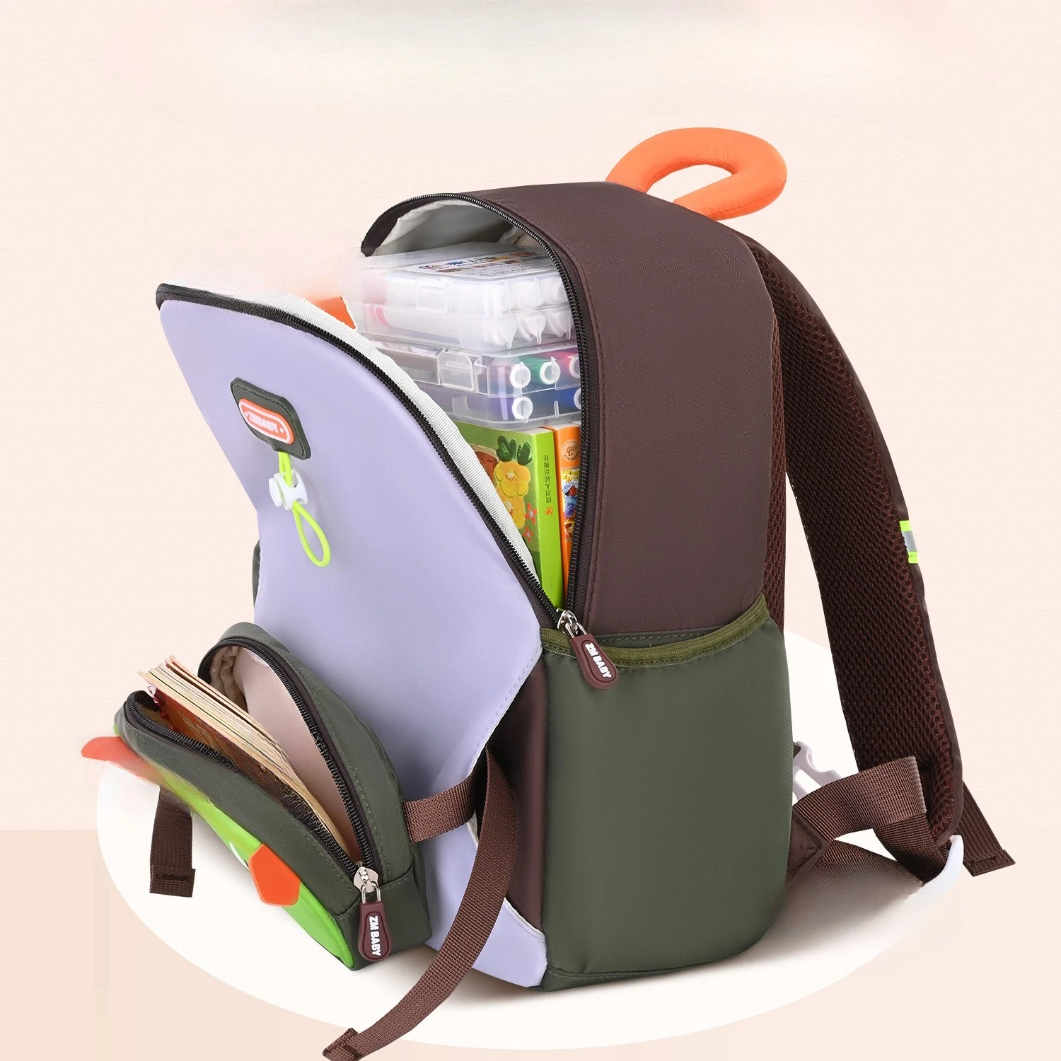 Mochila guardería infantil con dibujos animados ligera y ajustable - imagen 4