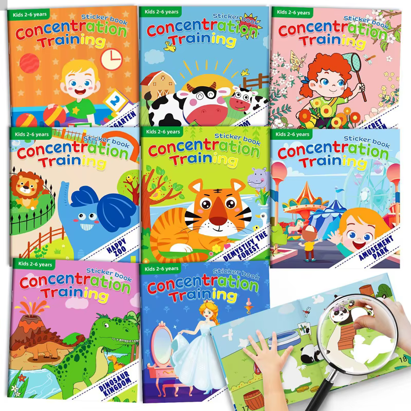 Libro de pegatinas reutilizables – Animales Montessori para niños - imagen 3