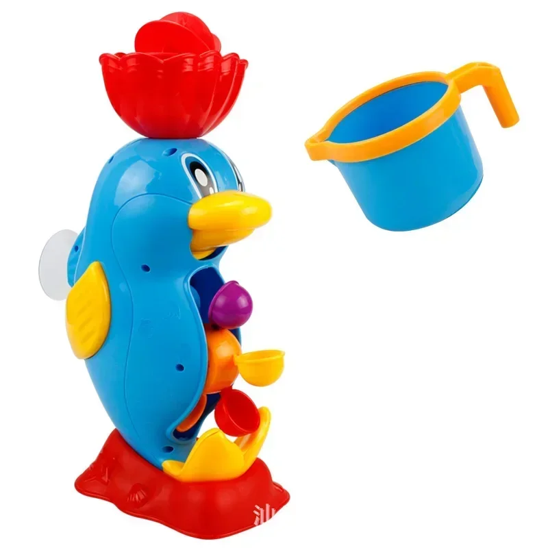 Bathtime Joy juguetes de baño con pato amarillo rueda acuática grifo - imagen 2
