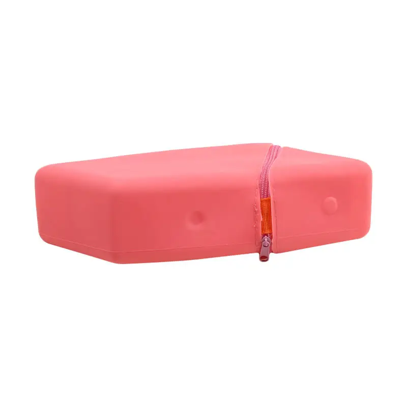 Estuche para brochas de maquillaje en silicona con cremallera - imagen 4