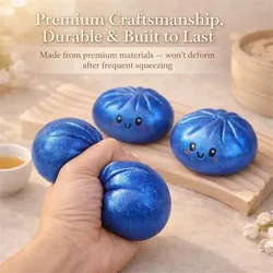 Bola sensorial antiestrés con textura de comida blandita