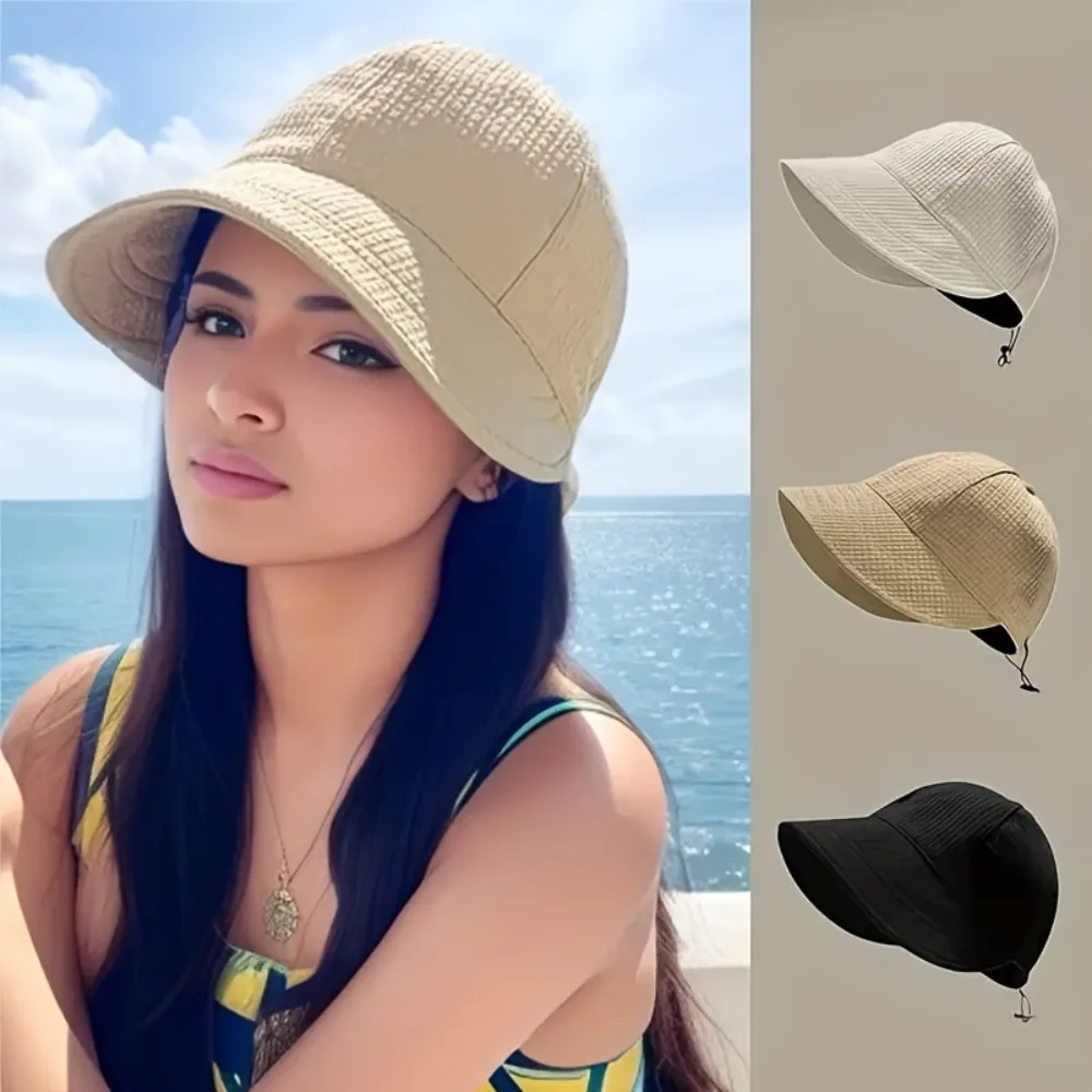 Gorra de béisbol mujer con estampado gofres protección solar verano - imagen 2