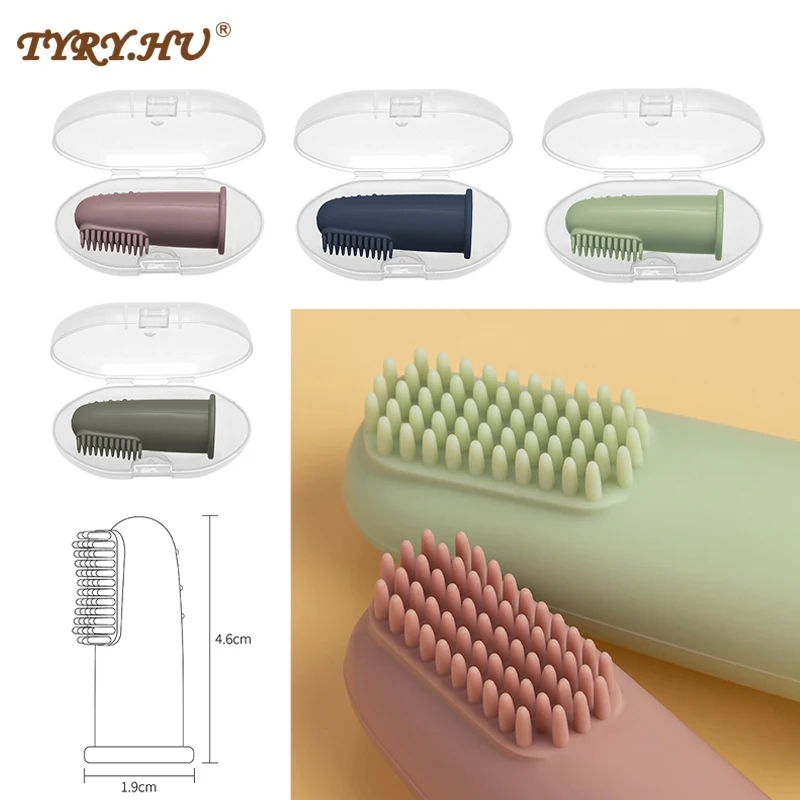 Cepillo dental de silicona suave para bebé – Masajeador gingival