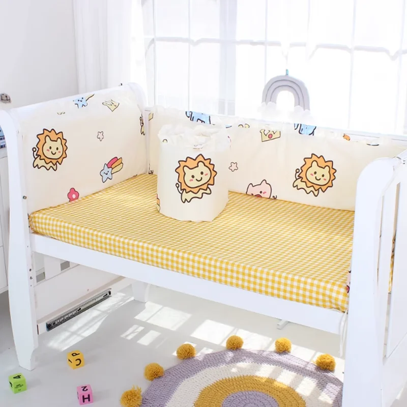 Ropa de cama de algodón para cuna: protector y sábanas suaves - imagen 5