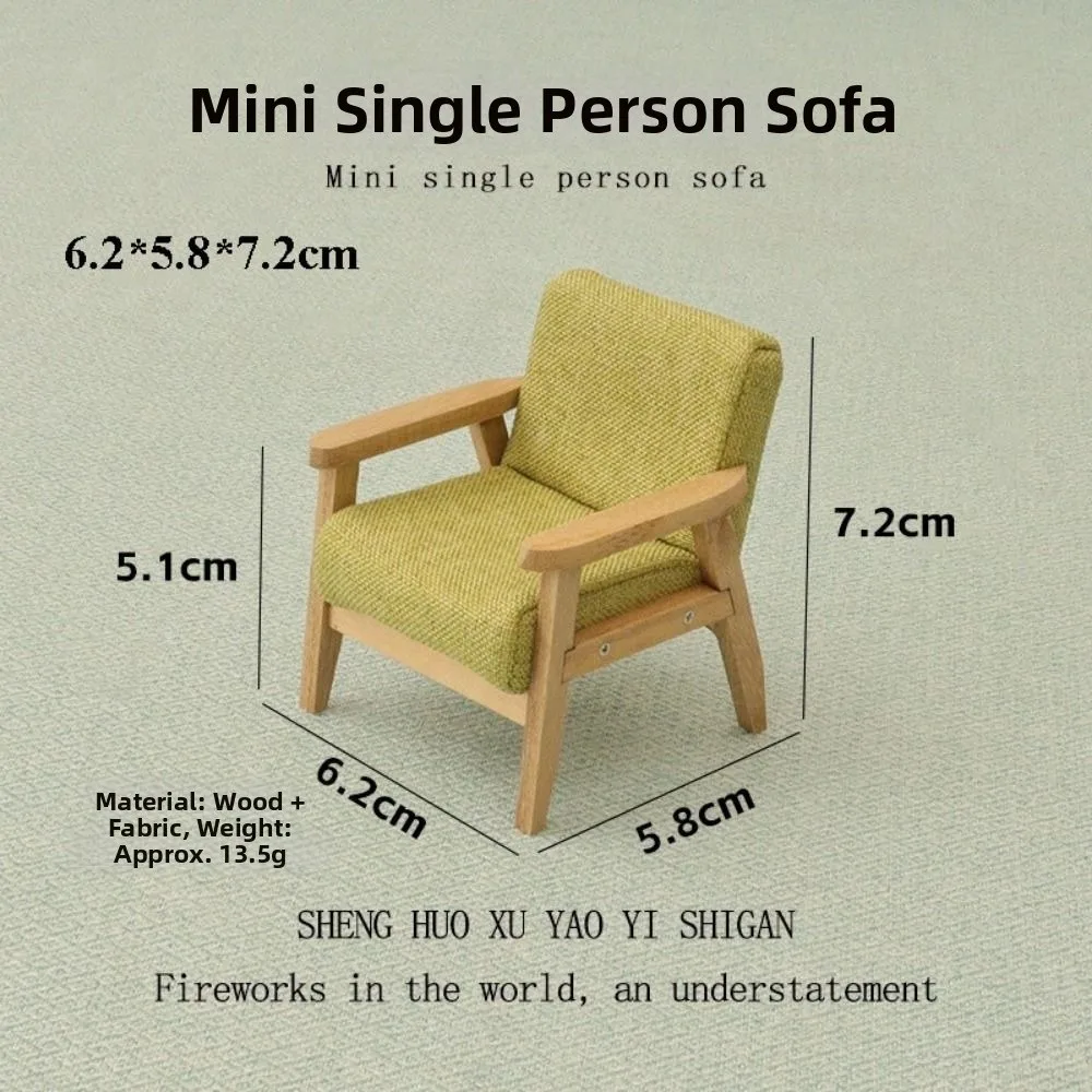 Mini silla casa de muñecas – mesa auxiliar lúdica moderna - imagen 2