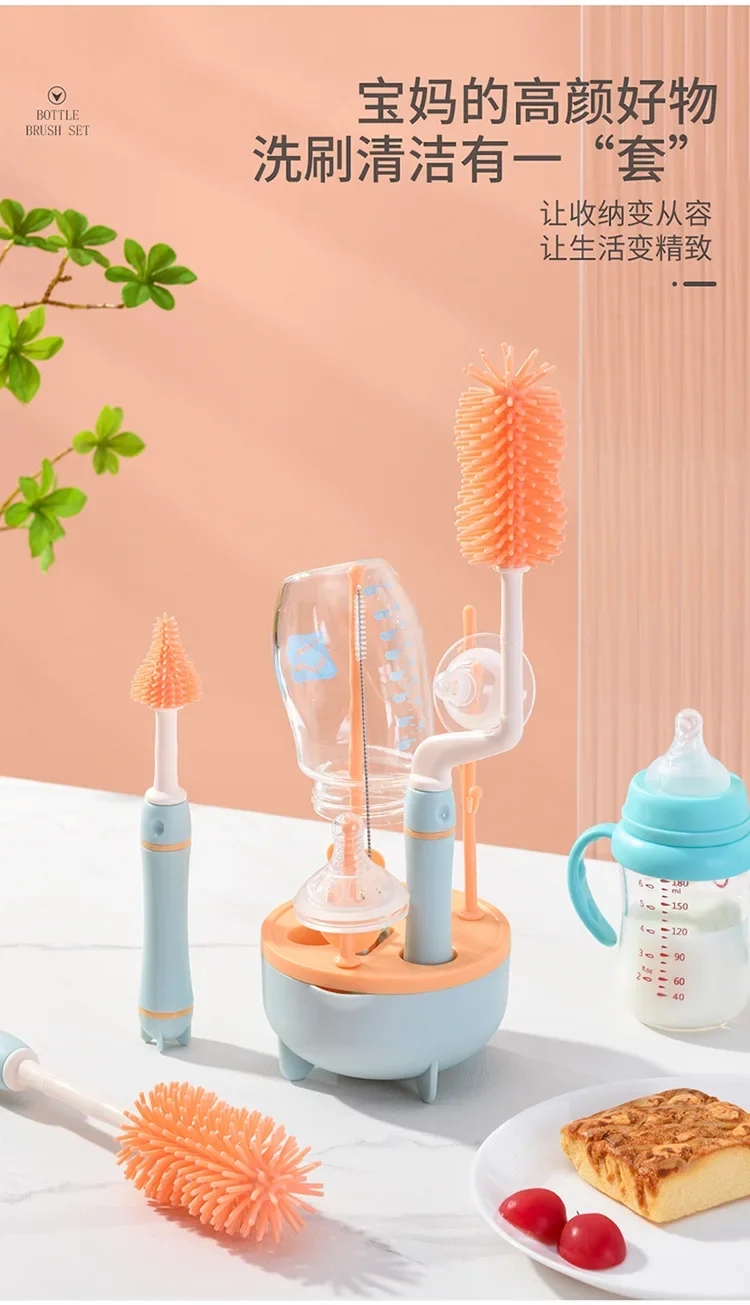 Conjunto de cepillos en uso