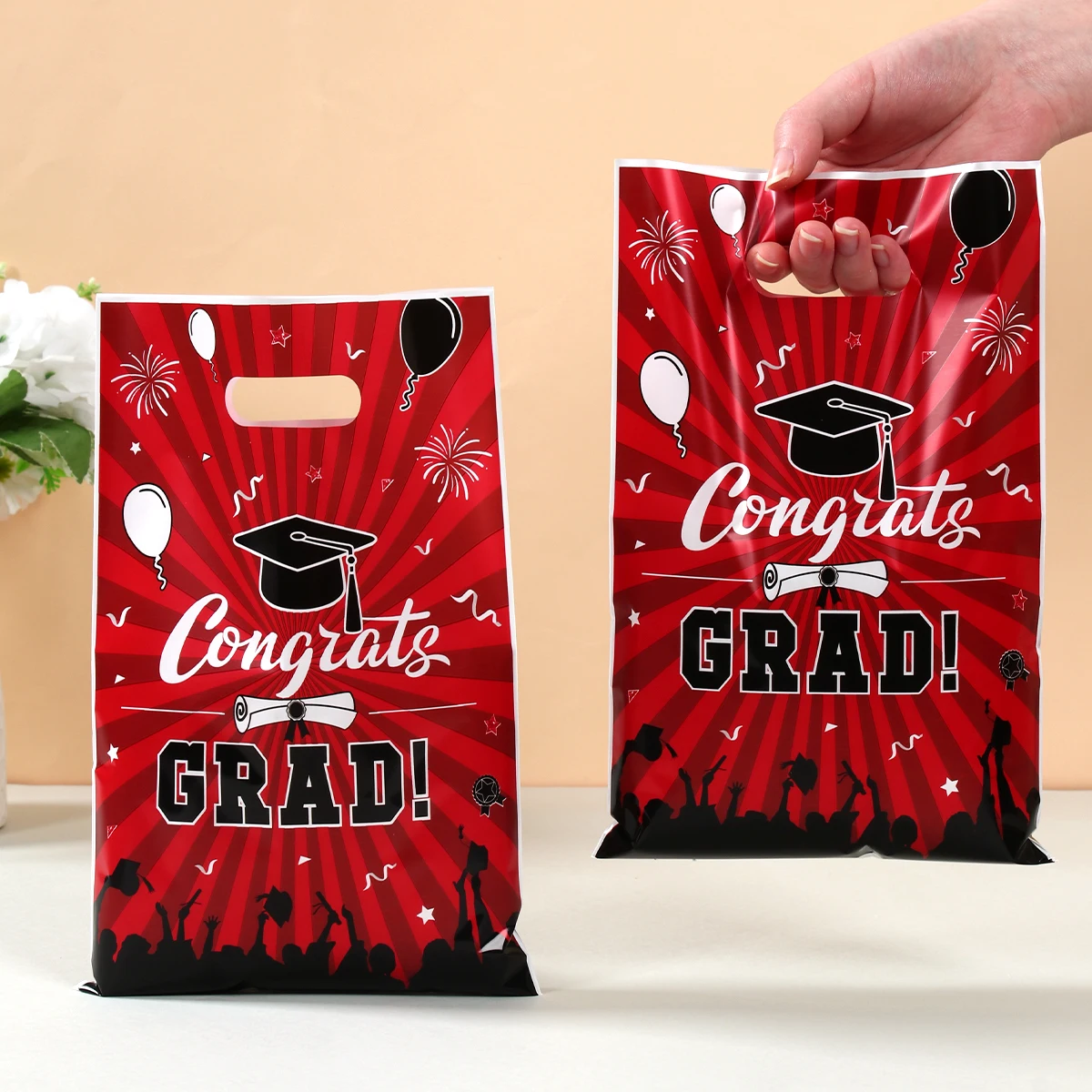Bolsas de recuerdo de graduación de plástico desechables - imagen 5