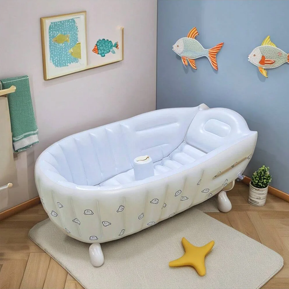 Bañera hinchable antideslizante para bebé – Plegable ideal para viajes - imagen 3