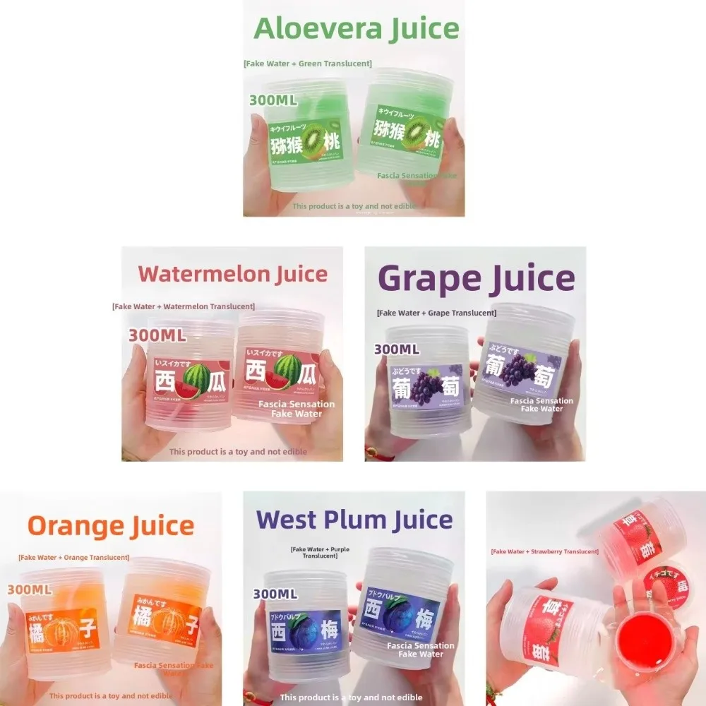 Juguete antiestrés sensorial transparente con gel simulando zumo - imagen 2