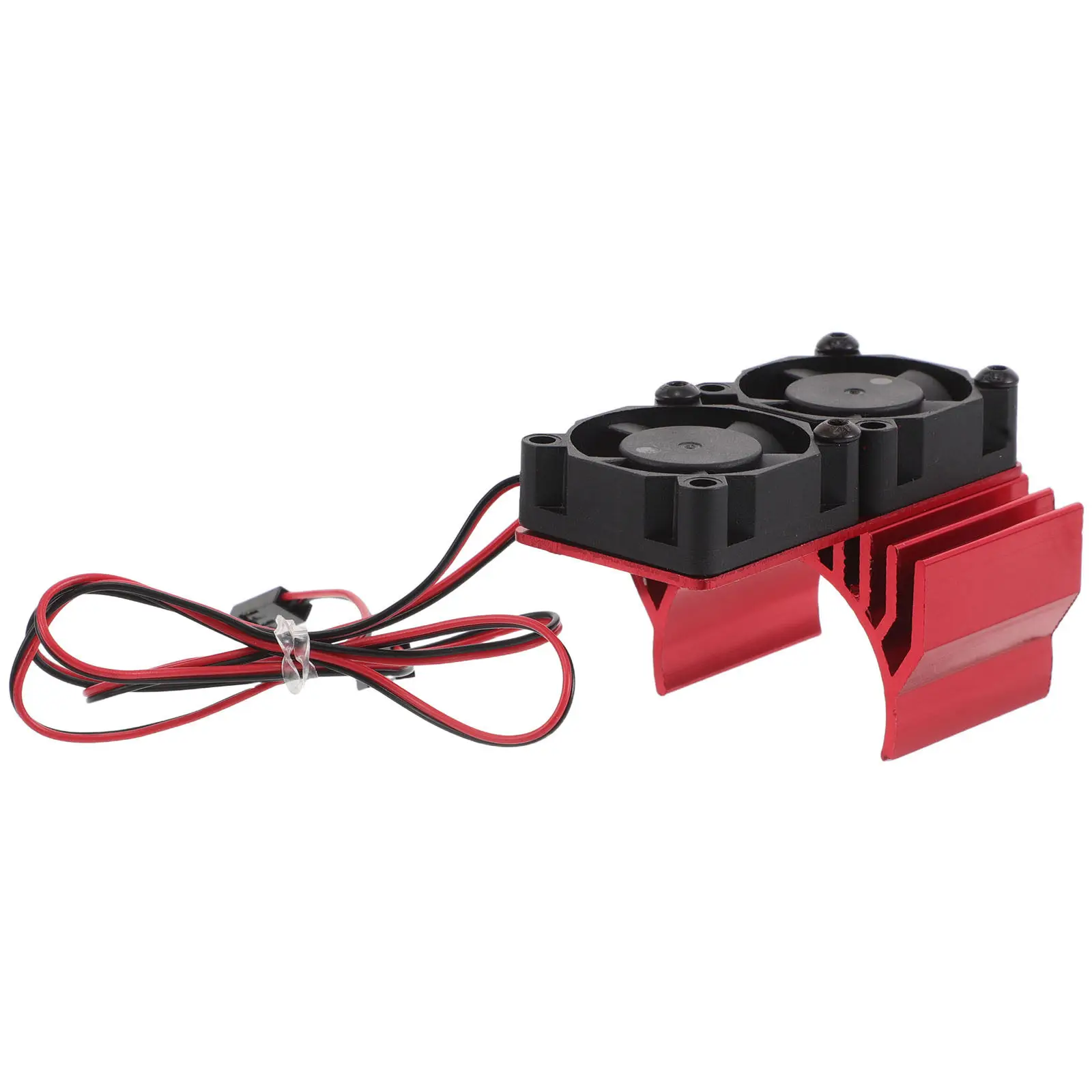 Disipador de calor para motor RC de aluminio con doble ventilador