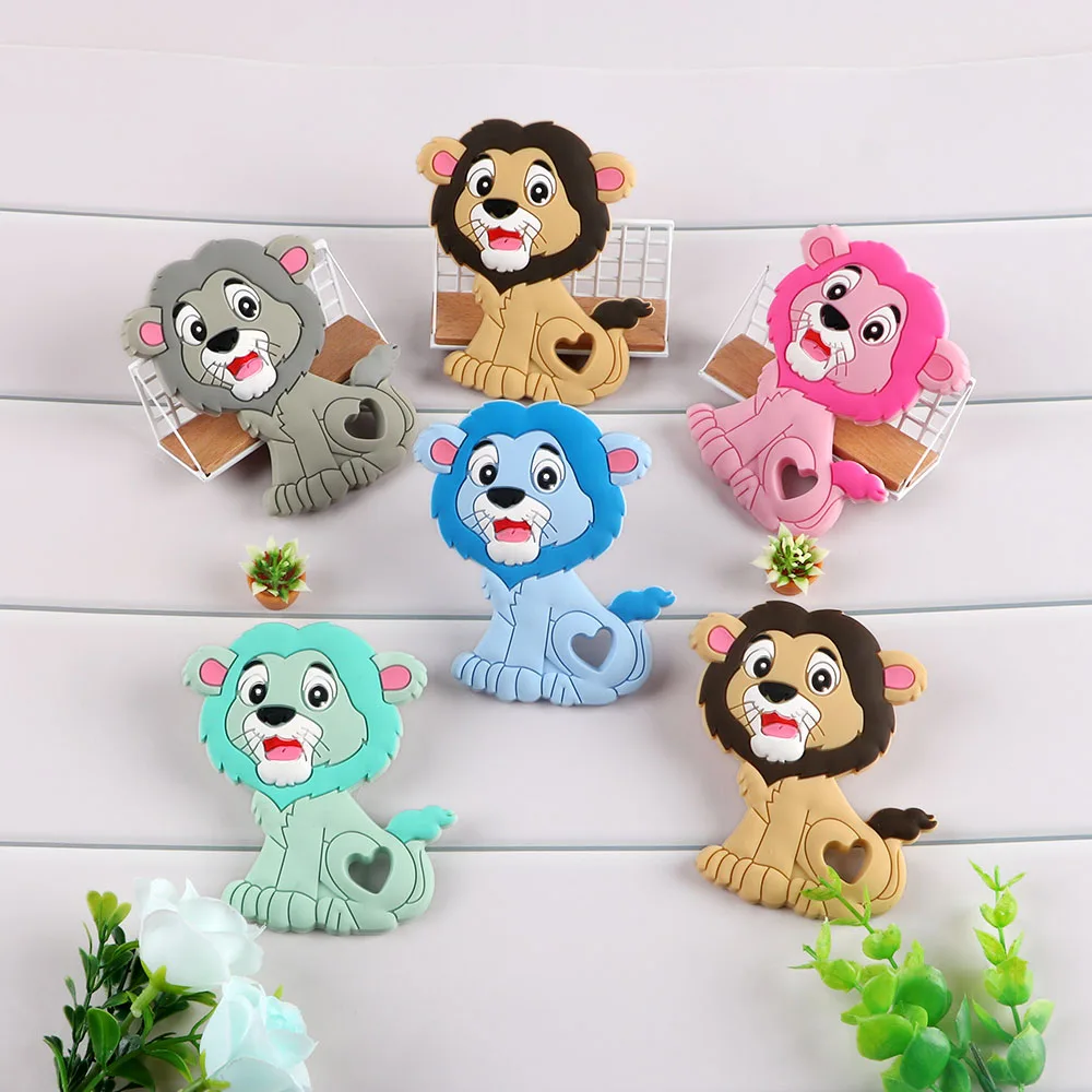 Colgante de silicona con forma de perro para manualidades