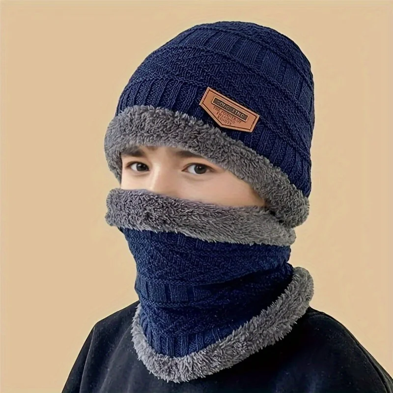 Gorro de punto cálido para niños y niñas – Otoño e invierno - imagen 2