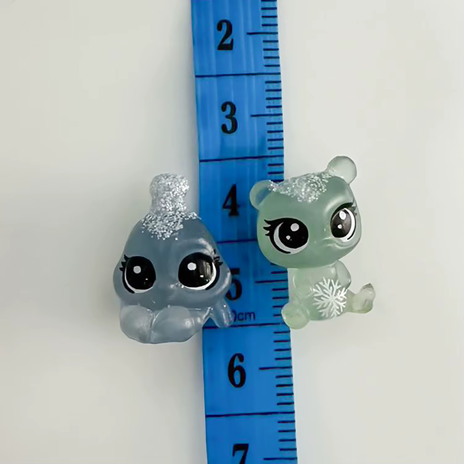 Figurita transparente mini de cangrejo oso