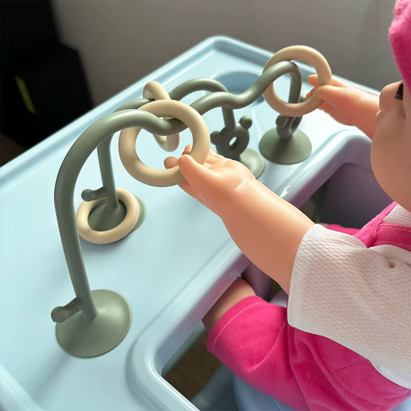 Mesa de actividades de silicona con rompecabezas para bebés - imagen 2