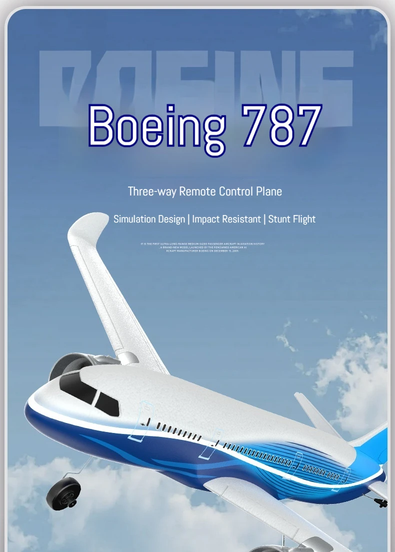 Avión de espuma EPP BM30 estilo 787