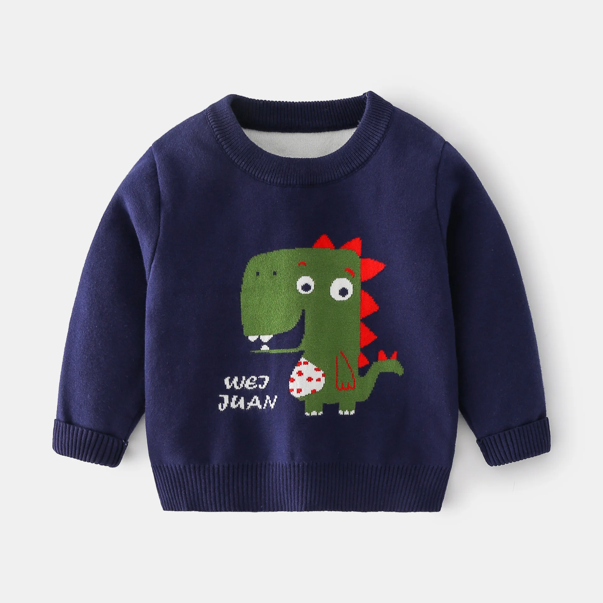 Jersey de punto Jacquard con dinosaurios para niño – Otoño Invierno - imagen 5