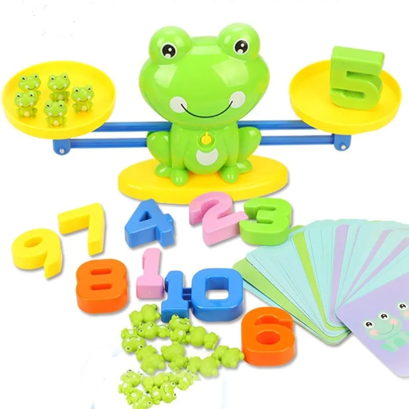 Juego de matemáticas Montessori STEM para niños con tarjeta rana - imagen 4