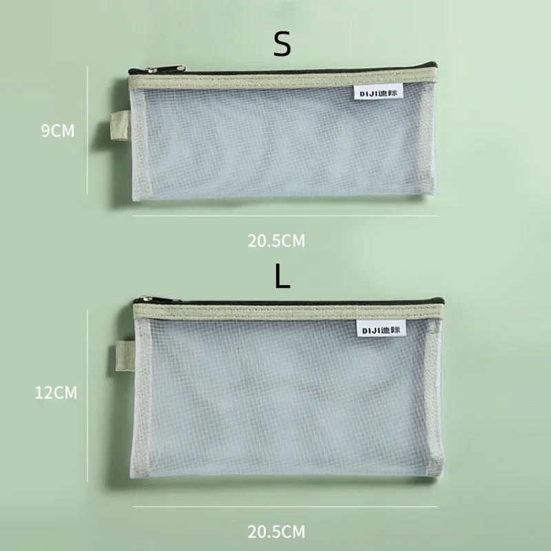 Estuche escolar grande de nailon transparente unisex para niño - imagen 5